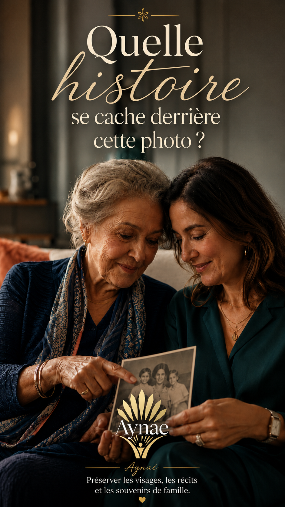 Deux générations qui redécouvrent un souvenir ensemble.