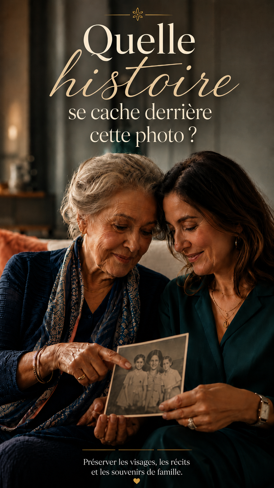 Deux générations qui redécouvrent un souvenir ensemble.